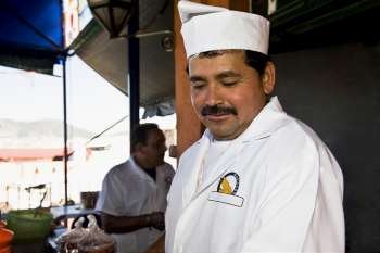 Close-up of a chef, Morelia, Michoacan State, Mexico