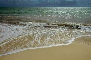 Scenic view of a beach on a sunny day, Freeport, Grand Bahamas, Bahamas