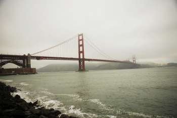 Bridge over the bay, Golden Gate Bridge, San Francisco, California, USA