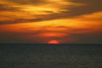 Sunset over the sea, Ko Lanta, Thailand