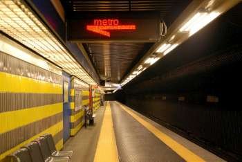 Metro platform, Rome  