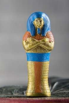 Close-up of an Egyptian figurine