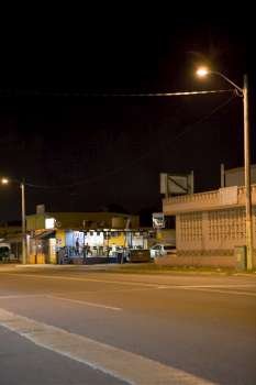 Street scene at night, Puerto Rico