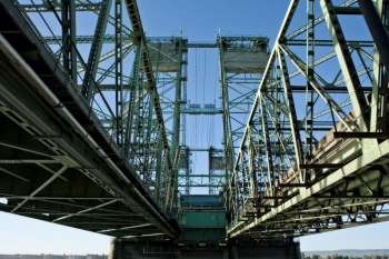 Bridge against sky, low angle view