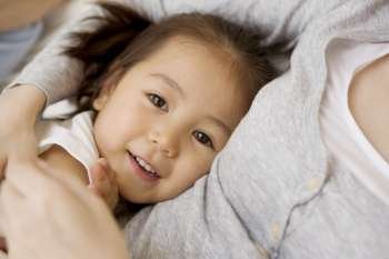 Smiling asian child