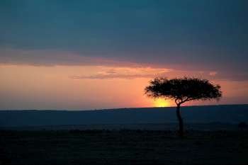 Kenya sky at sunset