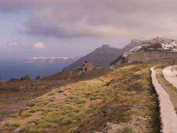Santorini Greece coastline