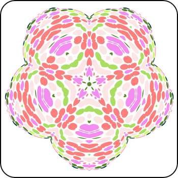 symmetry colorful circular pattern of circles