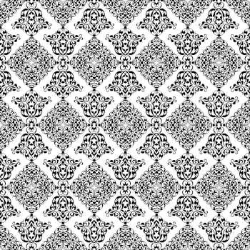 Seamless damask wallpaper pattern  