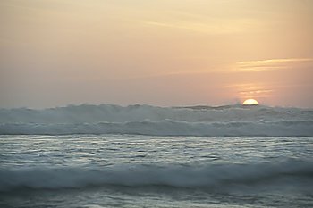 Sunset seascape in San Jose Costa Rica