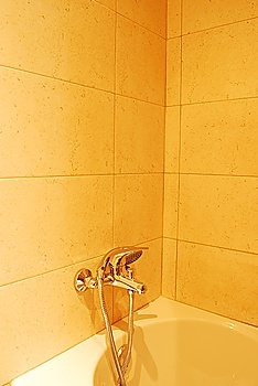 shower and bathroom in a modern/luxury hotel