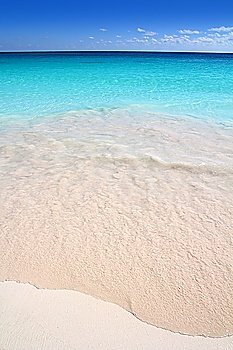 Caribbean turquoise sea beach shore white sand