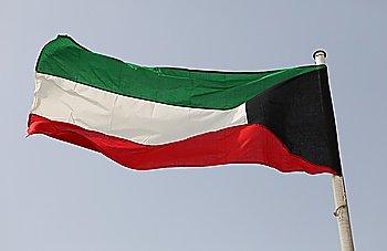 The flag of the Gulf Co-operation Council member, Kuwait