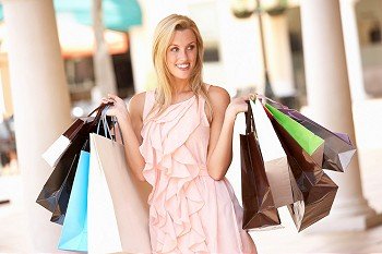 Young Woman Enjoying Shopping Trip