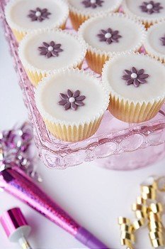 Cupcakes on a tray
