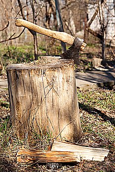 axe in the stump