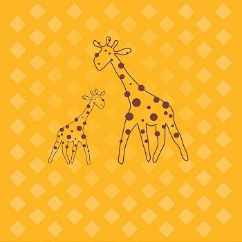 giraffe .  Vector illustration