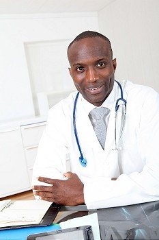 Portrait of doctor in office