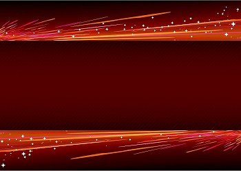 A vector illustrated frame made of   red motion blurred neon light splashes