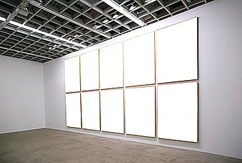 hall with white frames