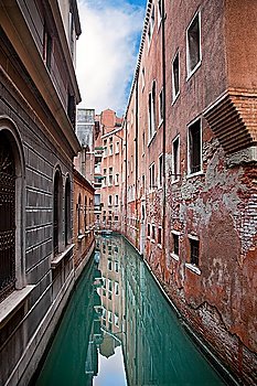 Venice channel with buildings