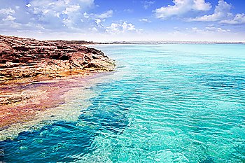 Formentera Illetes island turquoise tropical Mediterranean sea