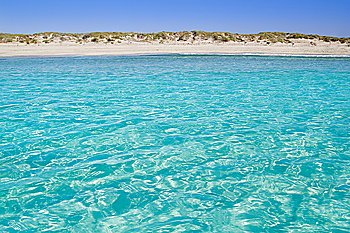 Illetas illetes turquoise beach shore Formentera balearic islands