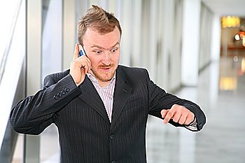 businessman with phone