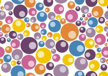 Vector illustration of retro  pattern  background  made up of many circle shapes.