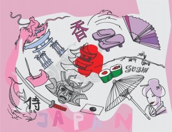 japanese doodles
