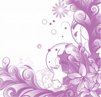 abstract floral vector