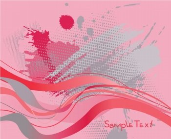 vector grunge background with waves