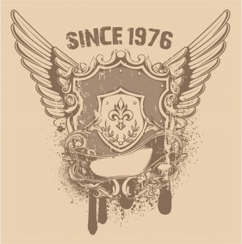 grunge vintage emblem vector illustration