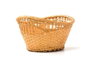 empty basket  isolated on white background