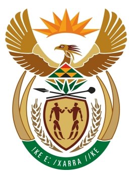 Vector national emblem of South Africa