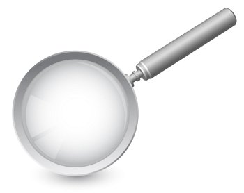 Vector magnifying glass
