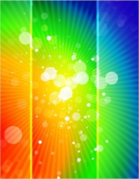 Vector rainbow shiny abstract background