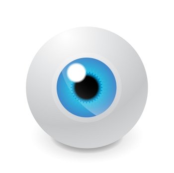 Glass eyeball