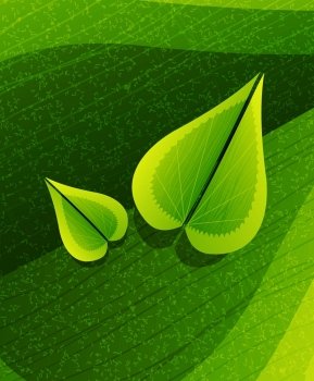 Vector leaf abstract background