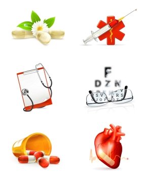 Medicine, set of icons