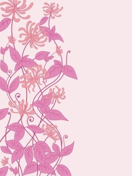 decorative vector background with pink flowers