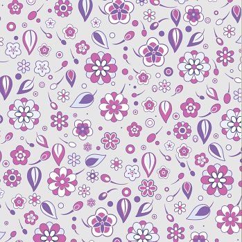 Vector illustration of Retro floral Pattern  background