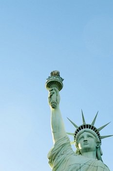 Famous statue of Liberty in New York