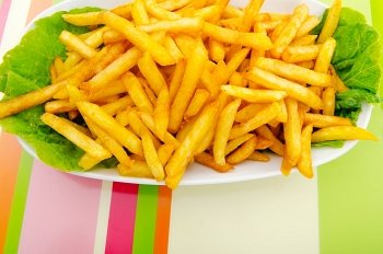 Close up of french fries