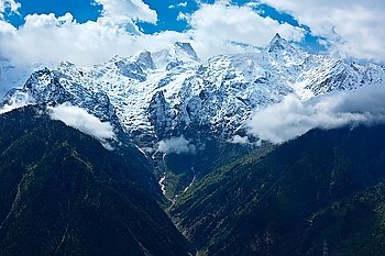Himalayas - Kinnaur Kailash range. Kalpa, Himachal Pradesh, India