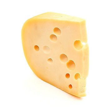 Cheese isolated on white background