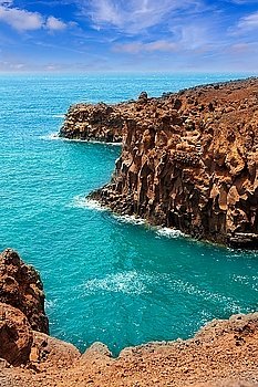 Lanzarote Los hervideros like boiling water caves in canary Islands