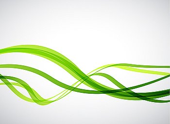 Green lines. Abstract vector background