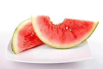 Watermelon, isolated over white background