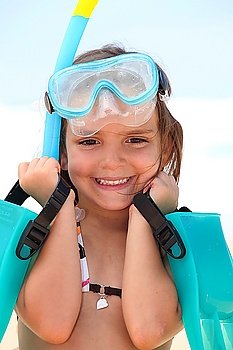 Girl with goggles